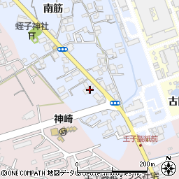 徳島県阿南市福村町南筋111周辺の地図