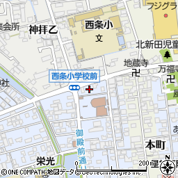 愛媛県西条市明屋敷205周辺の地図