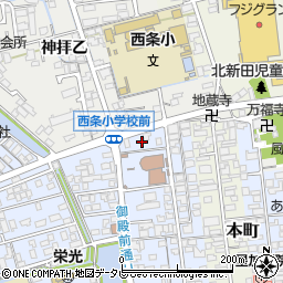 愛媛県西条市明屋敷204周辺の地図