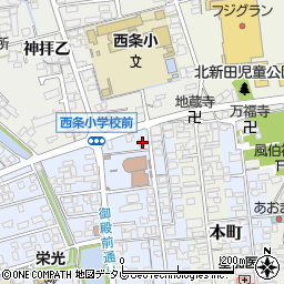 愛媛県西条市明屋敷201周辺の地図
