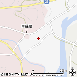 和歌山県日高郡日高川町早藤74周辺の地図