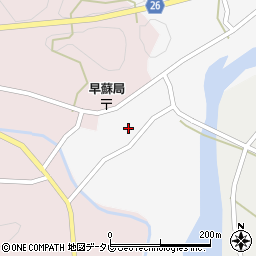 和歌山県日高郡日高川町早藤74周辺の地図