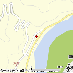 徳島県阿南市深瀬町（北久保）周辺の地図
