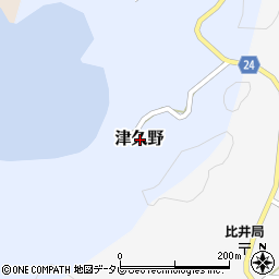 和歌山県日高郡日高町津久野周辺の地図