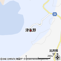 和歌山県日高町（日高郡）津久野周辺の地図