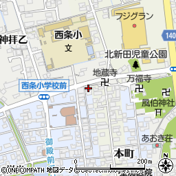 愛媛県西条市明屋敷105周辺の地図