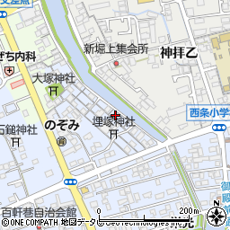 愛媛県西条市明屋敷734周辺の地図