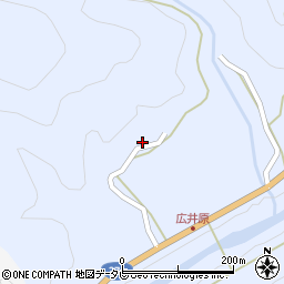 和歌山県田辺市龍神村廣井原146周辺の地図