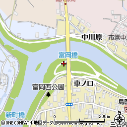 富岡橋周辺の地図