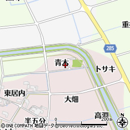 徳島県阿南市七見町青木周辺の地図