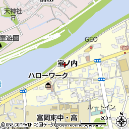徳島県阿南市領家町室ノ内周辺の地図