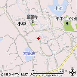 和歌山県日高郡日高町小中周辺の地図