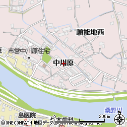 徳島県阿南市横見町中川原周辺の地図