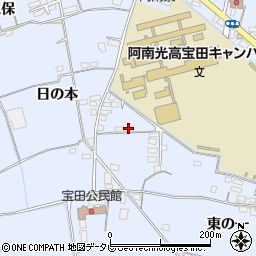 徳島県阿南市宝田町日の本215-4周辺の地図