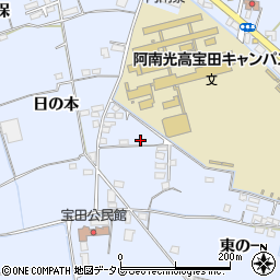 徳島県阿南市宝田町日の本215-3周辺の地図