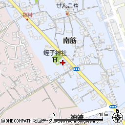 徳島県阿南市福村町南筋17周辺の地図
