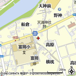 徳島県阿南市領家町高原周辺の地図