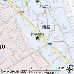 徳島県阿南市福村町南筋16周辺の地図