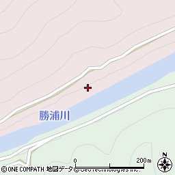 勝浦川周辺の地図