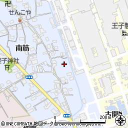 徳島県阿南市福村町南筋82周辺の地図