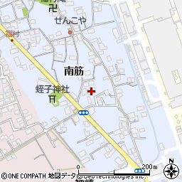 徳島県阿南市福村町南筋周辺の地図