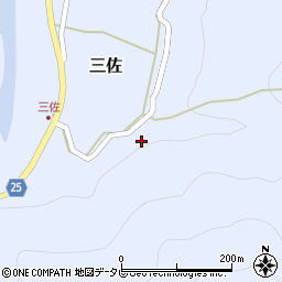 和歌山県日高郡日高川町三佐399周辺の地図