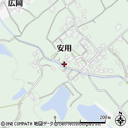 愛媛県西条市安用甲周辺の地図