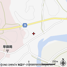 和歌山県日高郡日高川町早藤107周辺の地図
