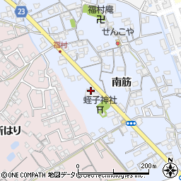 徳島県阿南市福村町南筋180周辺の地図