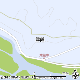 徳島県阿南市楠根町津越周辺の地図
