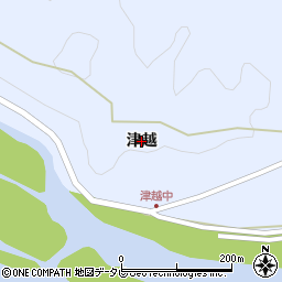 徳島県阿南市楠根町（津越）周辺の地図