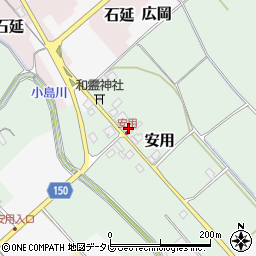 愛媛県西条市安用428周辺の地図