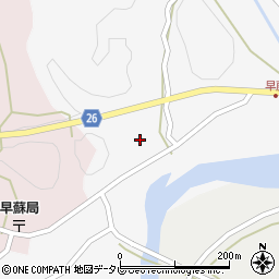 和歌山県日高郡日高川町早藤105周辺の地図