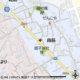 徳島県阿南市福村町南筋13周辺の地図