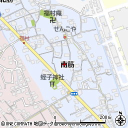 徳島県阿南市福村町南筋26周辺の地図