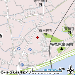 徳島県阿南市横見町（願能地東）周辺の地図