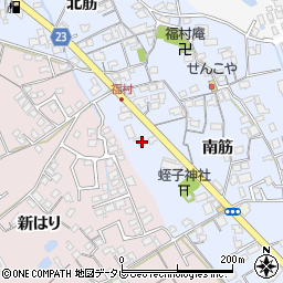 徳島県阿南市福村町南筋187周辺の地図