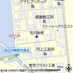 佐川急便株式会社　東予営業所周辺の地図