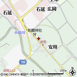 愛媛県西条市安用402周辺の地図