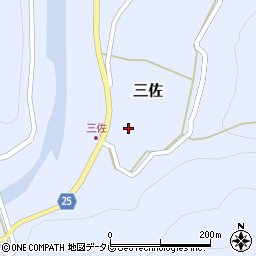 和歌山県日高郡日高川町三佐377周辺の地図