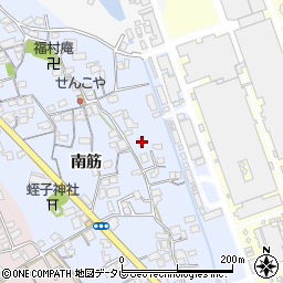 徳島県阿南市福村町南筋57周辺の地図
