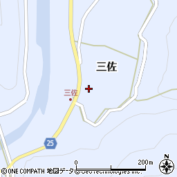和歌山県日高郡日高川町三佐373周辺の地図