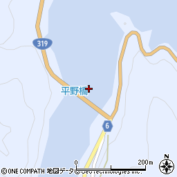 平野橋周辺の地図
