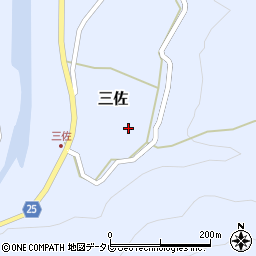 和歌山県日高郡日高川町三佐350周辺の地図