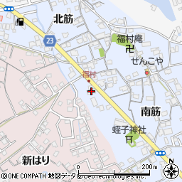 徳島県阿南市福村町南筋5周辺の地図