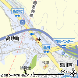 〒801-0822 福岡県北九州市門司区高砂町の地図