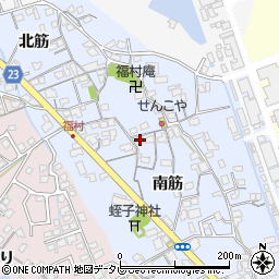 徳島県阿南市福村町南筋32周辺の地図