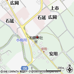 愛媛県西条市安用409周辺の地図