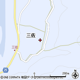 和歌山県日高郡日高川町三佐353周辺の地図