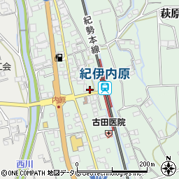 御坊第一交通株式会社　内原営業所周辺の地図
